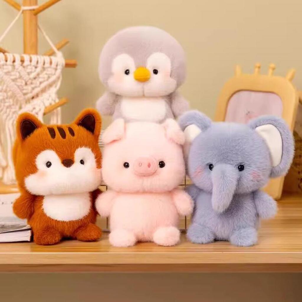 15CM Cute Animal Plush Toy Children Table Doll Ornaments Companion Doll Birthday Christmas Gifts Soft Sleeping Companion Kawaii