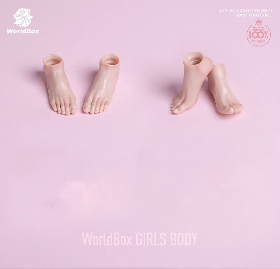 OBEST Worldbox Scale Figure Female Joint Action Figure Asian Female Base Body Painting Human Body AT201 AT202 Version Plump White 1/6 (Standard