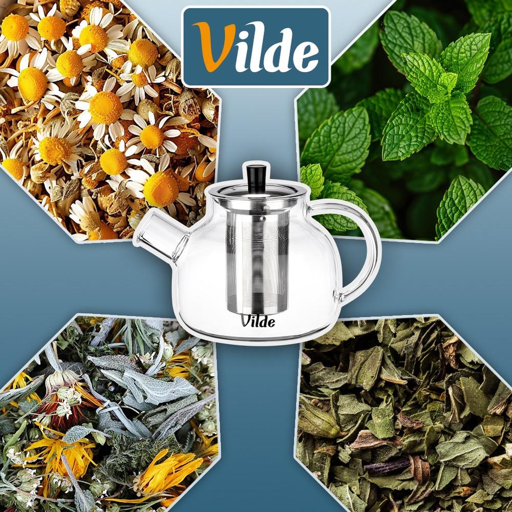 Heat-resistant Glass Teapot with Infuser 730 Ml