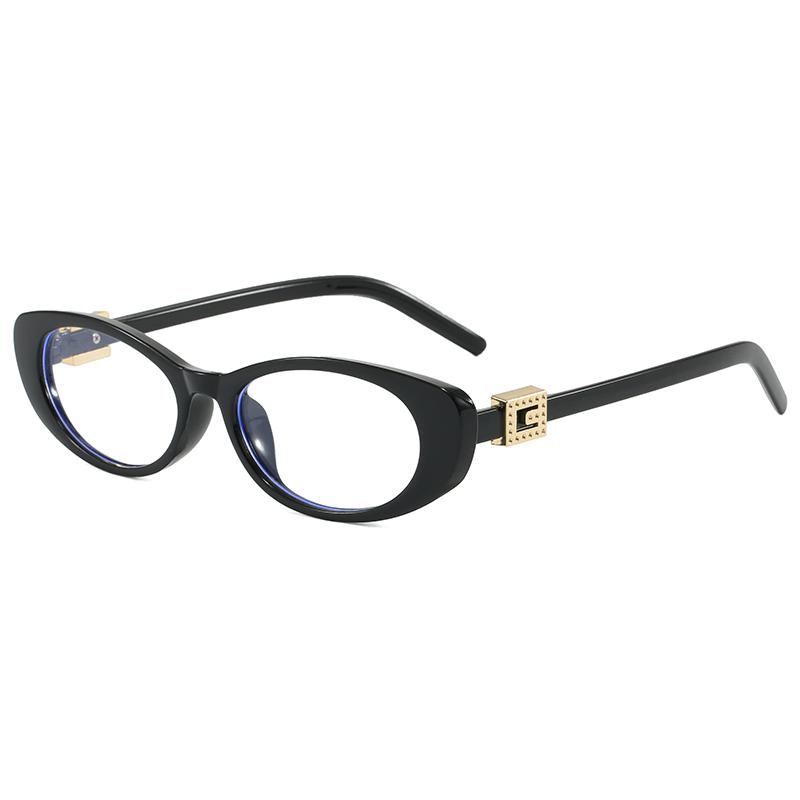

Advanced elliptical plastic eyeglass frame fashion trendy men women anti blue light glasses reading Eyewear C1