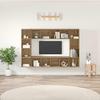 TV Cabinet Set 4 Pcs Brown 37 X 37 X 142.5 Cm Particleboard