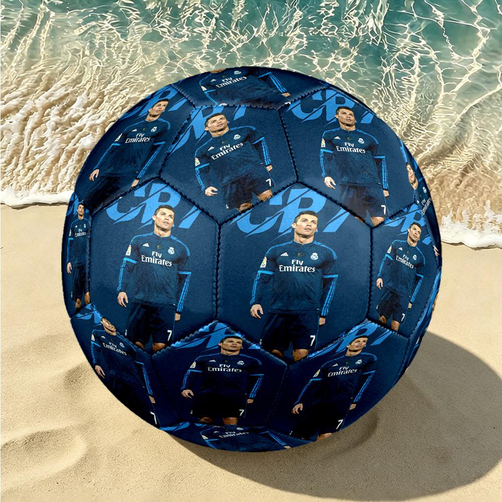 1pc Golden Number Seven Soccer Ball Size 5, Suitable for Practice Matches/tournament Training,Lightweight and Durable. Cl7025