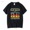 Funny Locksmith T Shirt Dad Grandpa Lockpicking Lock Picker Locksmithing Key Grandfather Long or Short Sleeves Vintage Washed