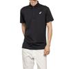 Asics Logo Button Short Sleeve Polo Shirt Men tops Black 2031E022-001