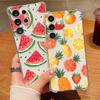 Cartoon Cherry Fruit Pattern Phone Case For Samsung Galaxy S26 S25 S24 S23 Ultra S22 Plus S24 S25 FE Clear Shockproof Soft Cover