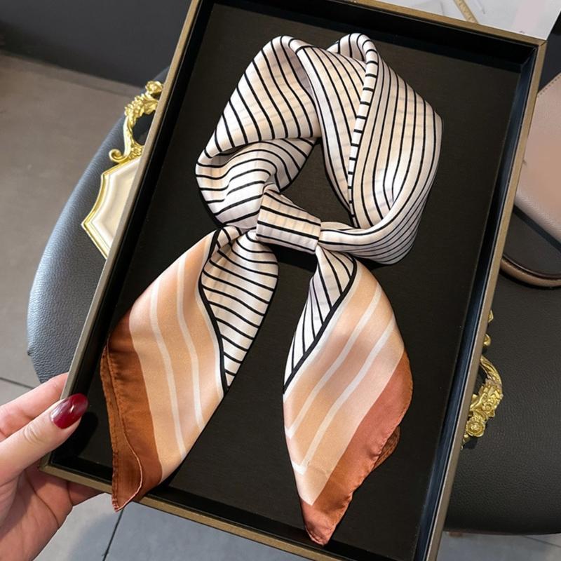 Large Scarf Silk Feeling Square for Men Women Multifunctional Head Scarf Unisex Hijab Outdoor Neck Scarves Daily Wear