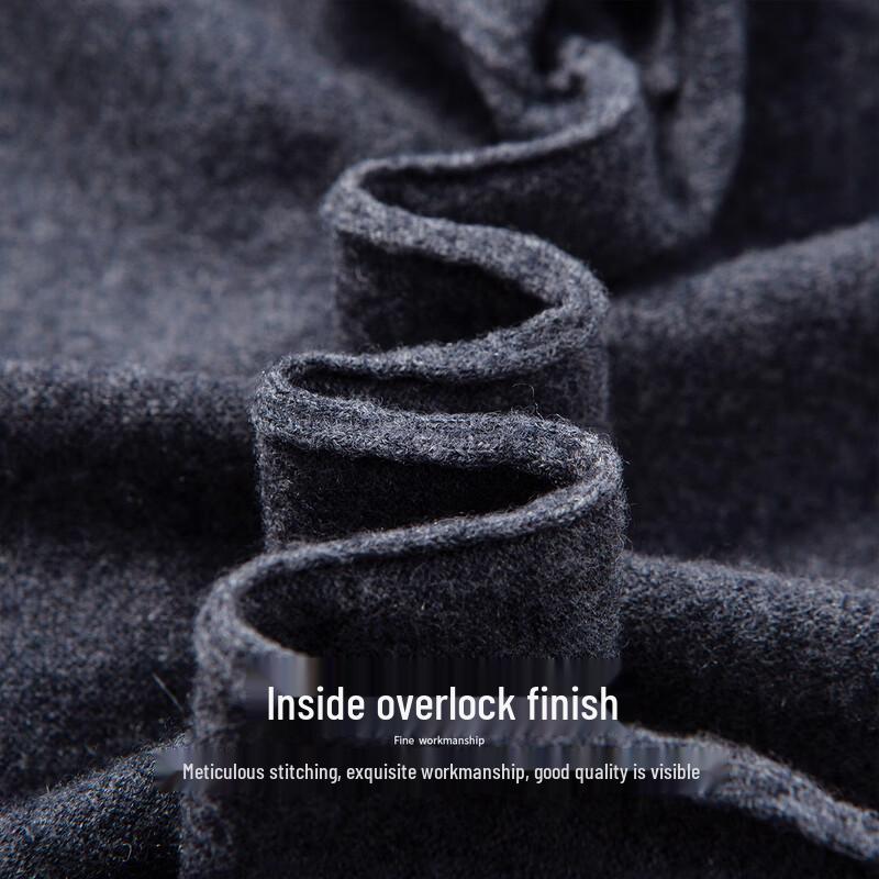 Hodo Men's 100% Pure Wool Lightweight Round Neck Sweater