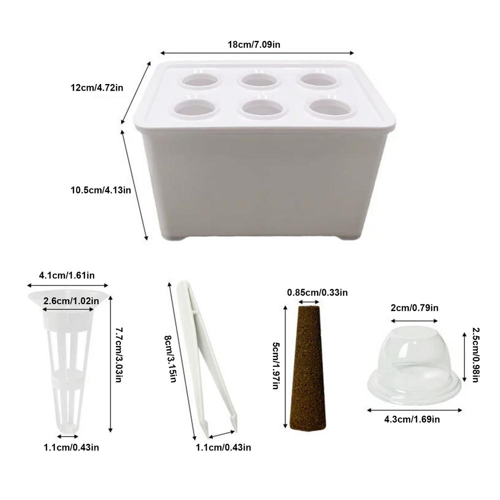 Hydroponic Planting Kit Beginners-Friendly Equipment Home Hydroponic Seedling System for Lettuce Flowers Balcony Parterre Hotel