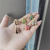 Rinhoo Vintage Colorful Rhinestone Little Ladybug Insect Brooches For Women Ladybug Lapel Pins Cute Animal Beetle Badges Jewelry