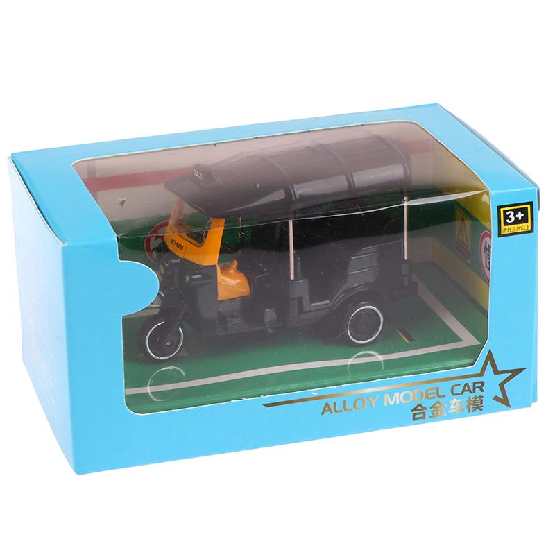 Legierung Dreirad Retro Simulation Modell Dreirädrigen Motorrad Spielzeug Druckguss Auto