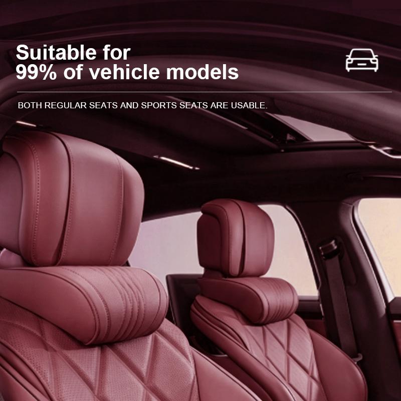 Vtear Universal Car Neck Lumbar Cushion Memory Foam Support Pillow Anti-Scratch Seat Parts Interior Modification Accessories