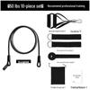 150lb Anti-Break Latex Resistance Bands Set – 11-Piece Multi-Functional Fitness Elastic Bands