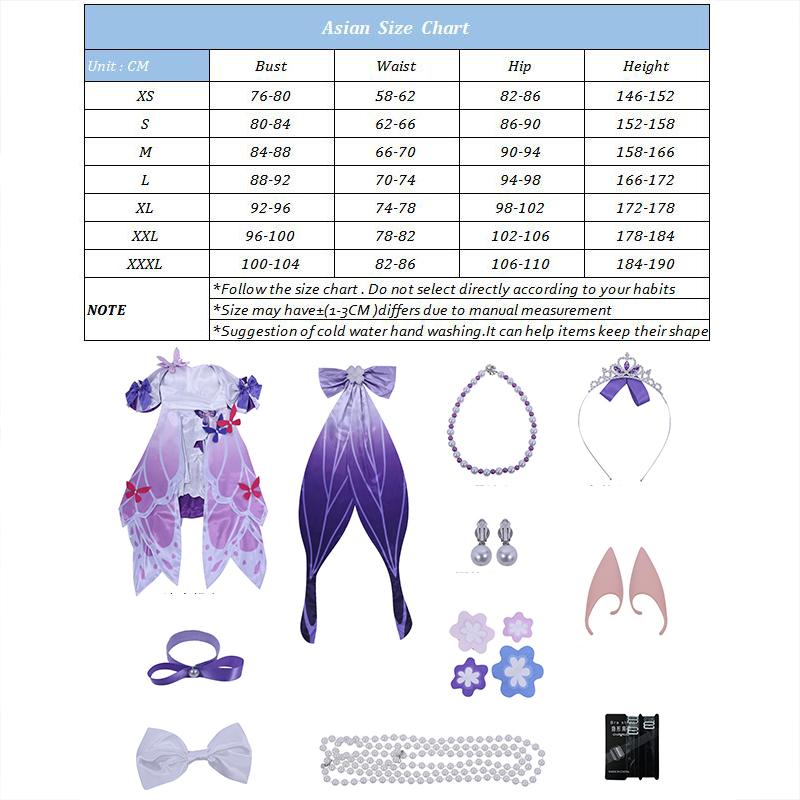 Game Honkai Star Rail Concert Castorice Cosplay Costume Harp Castorice Women Lolita Dress Halloween Carnival Party Suit