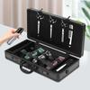 Hairdressing Tool Kit Barber Travel Organizer Tool Box Salon Clipper Trimmer Holder Organizer Box with Shoulder Strap & Lock