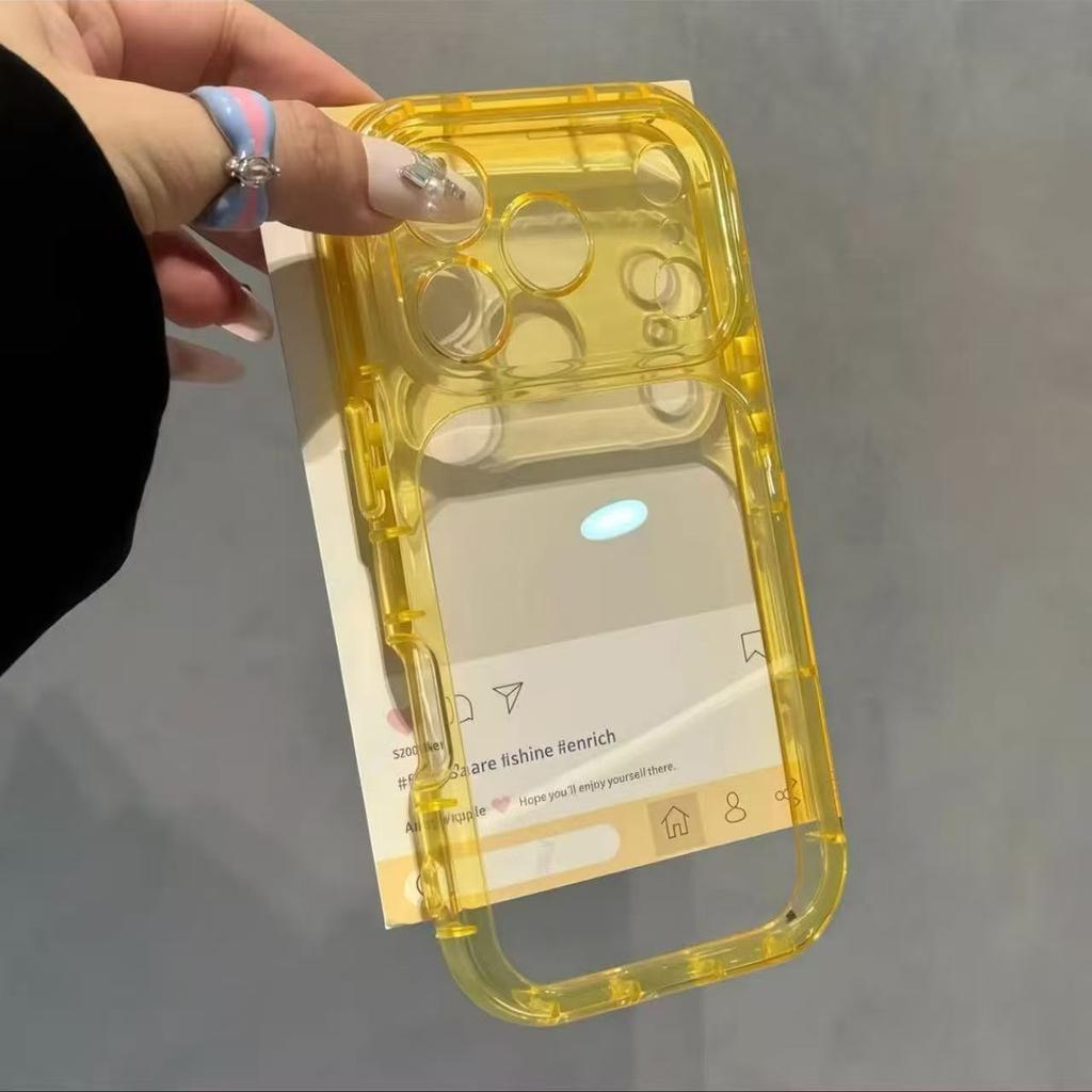 Transparent second mobile phone case is suitable for Apple 11 mobile phone iphone11promax rainbow shell candy color hard case