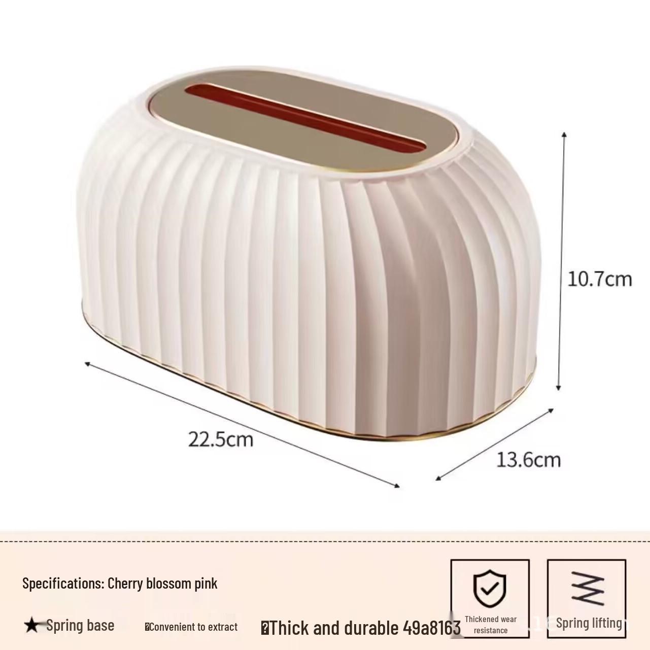 Ins Style Modern Striped Tissue Box: Elegant Pull-Out Design for Living Room or Bathroom