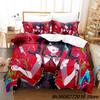 NEDY GIRL OVERDOSE Beding Set Single Twin Ful Quen King-Sized Dimensionsd Dimensions Bed Linen Set Adult People Kid Bedrom Thre-piece Suits Anime