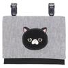 Jewelry Shop M Travel Pocket Clip Pouch for Nursery Elementary and Simple Pocket Made In Features a Black Cat Plain and Black Kindergarten, School,