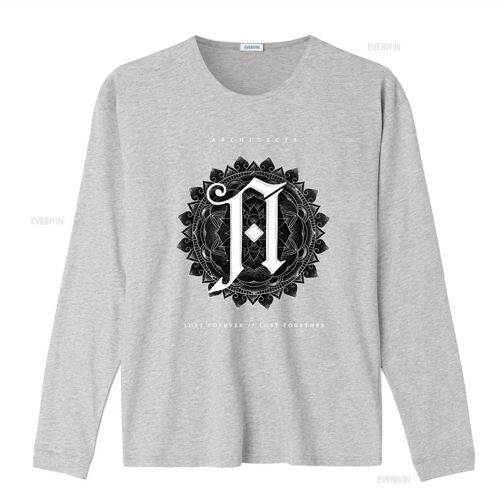 T-shirt Metalcore per Architetti con Intricato Design Mandala e Stampa di Lettere Perfetta per i Fan TE7851 vintage Lavata