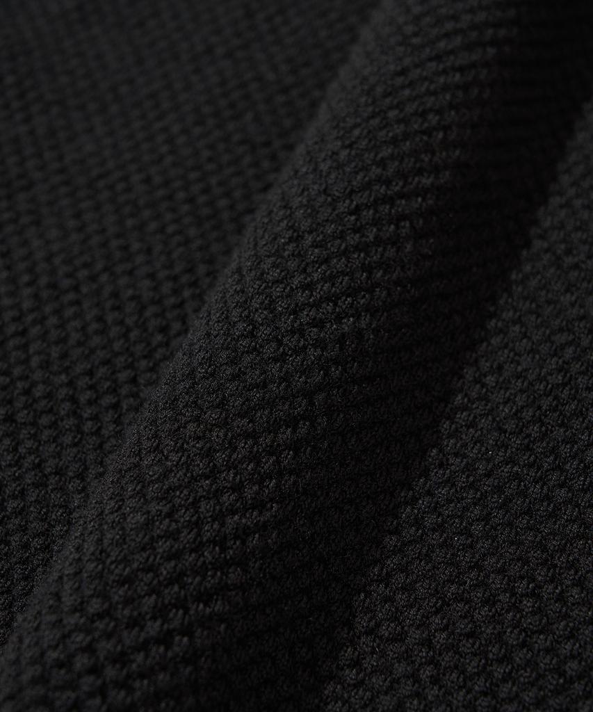 Merino Wool Balaclava Knit Pullover_Black