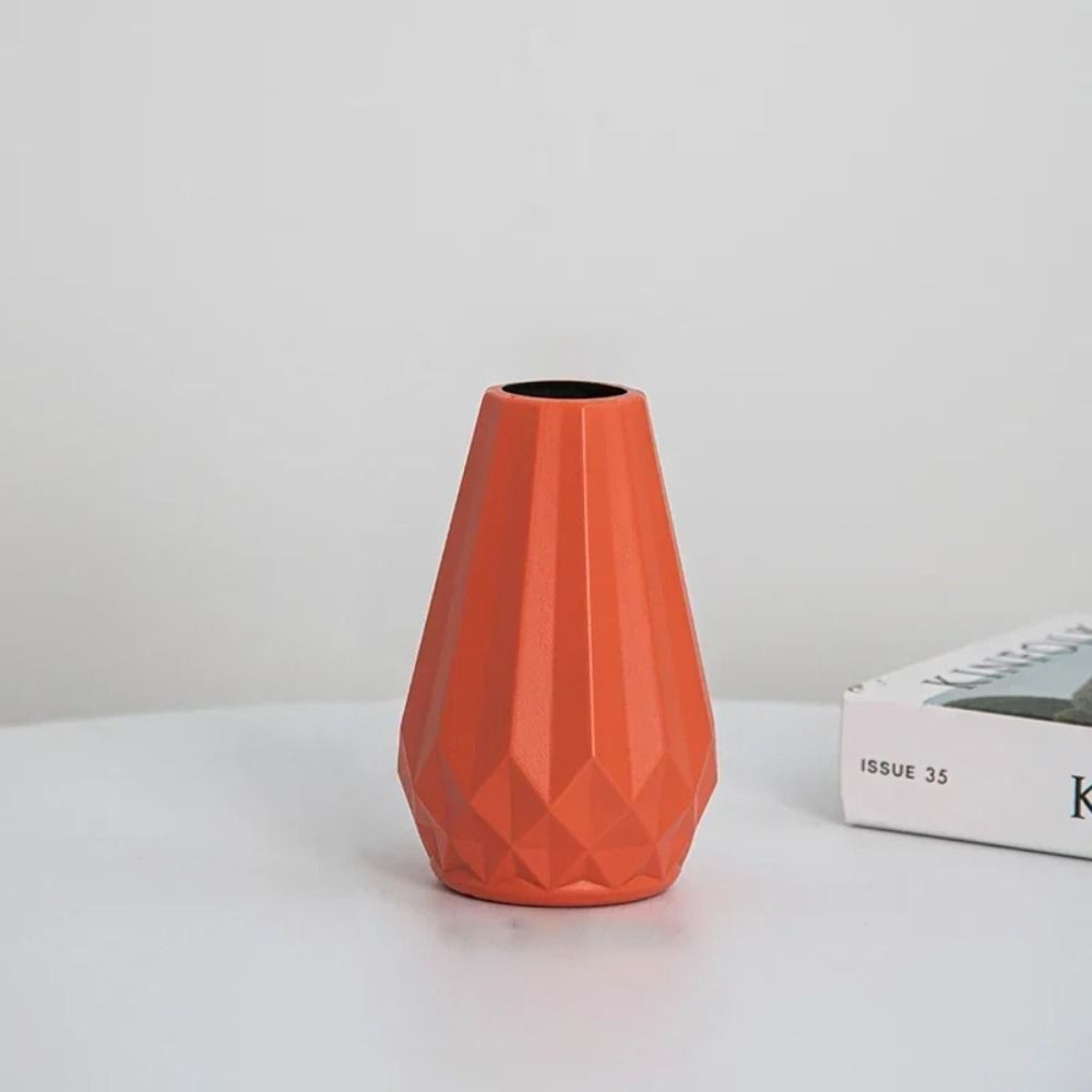 Anti-fall Plastic Flower Vase Nordic Style Vase Ornaments  Flower Arrangement