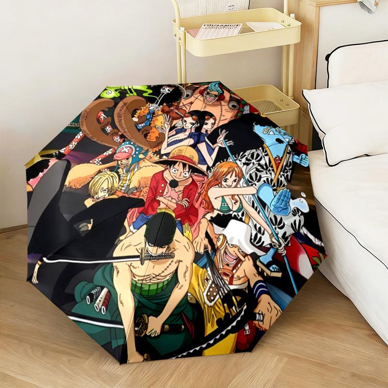 Cute Monkey D. Luffy from the Japanese manga ONE PIECE umbrella is suitable for all seasons, including home travel and outdoor activities Y17
