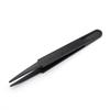 New Arrival 5pcs/set Portable Black Straight Bend Anti-static Plastic Tweezer Heat Resistant Repair Tool