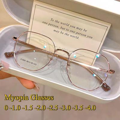 Myopia Glasses Anti-radiation Anti-blue Gold Wire Edge Ultra-light