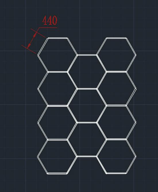 Hexagonal Waterproof LED Honeycomb Lamp for Gyms, Barbershops, and Car Washes.