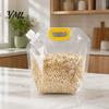 Reusable Food Storage Bags 5PCS Grain Bag with Handle, Large Capacity Cereal Container, Vertical Standing Pouch Organizer, Moisture Proof for