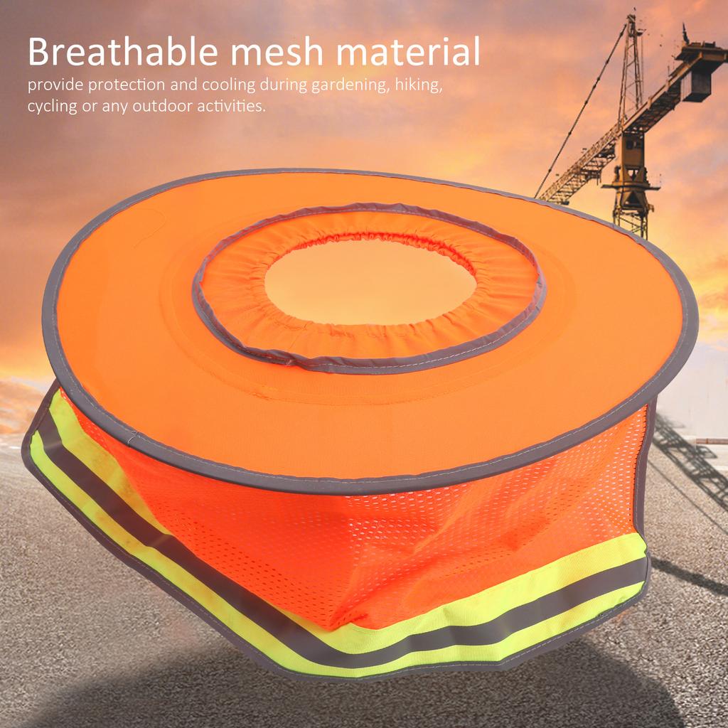 Safety Helmet Breathable Hard Hat Sun Reflective Stripe Sun Shade For Construction Workers