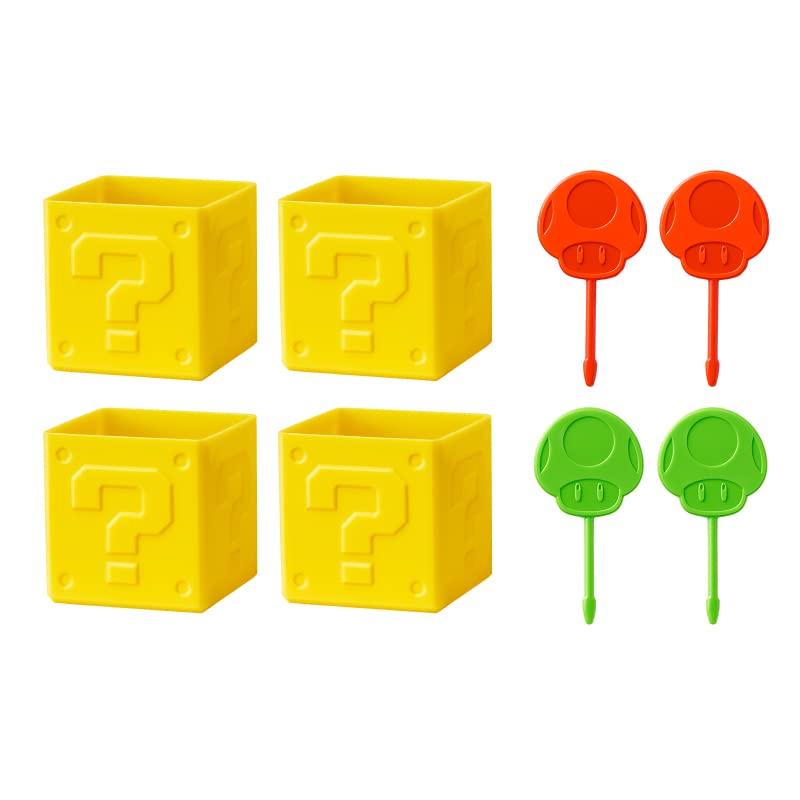 

Super Mario Home Party Muffin Cup Pick & (Question Block) & (Super Mushroom/1UP Mushroom)