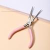 Nail Clips Acrylic Gel Extension Quick Building Shaping Tweezers Pink Design Stainless Steel Manicure Pinching Tools