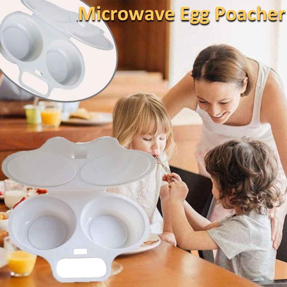 Round Shape Made Easy Cooking Microwave Oven Steamer Egg Tool Egg Poacher Egg Mold Kitchen Gadgets