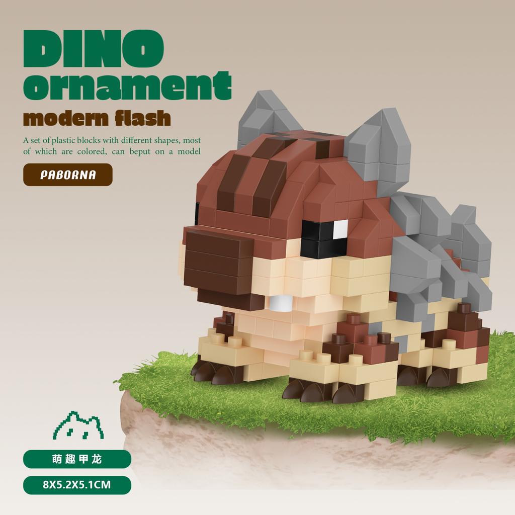 Mini dinosauři Dětské hračky Zvířata Modely Stavebnice Mikro kostky Vzdělávací hračky Halloweenské dárky