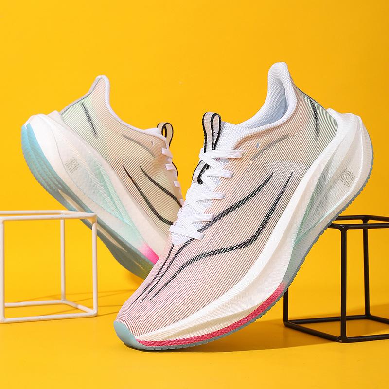 5E bėgimo bateliai sporto treniruotėms bėgimo bateliai vyriški amortizuojantys didelio atšokimo anglies plokštelės lenktyniniai bateliai