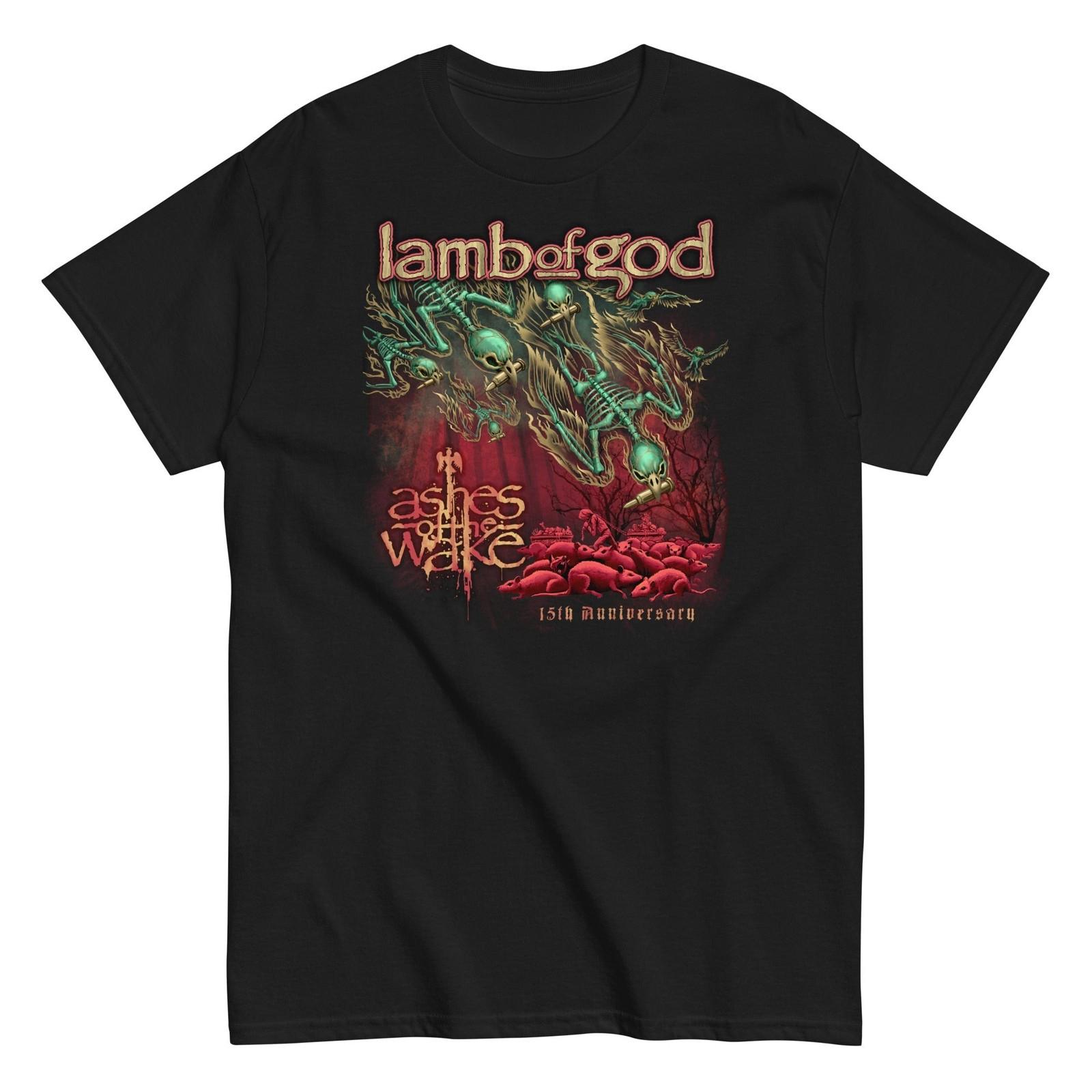 MerchMoment Lamb of God Ashes Anniversary T-Shirt T-Shirt Black New XXXL