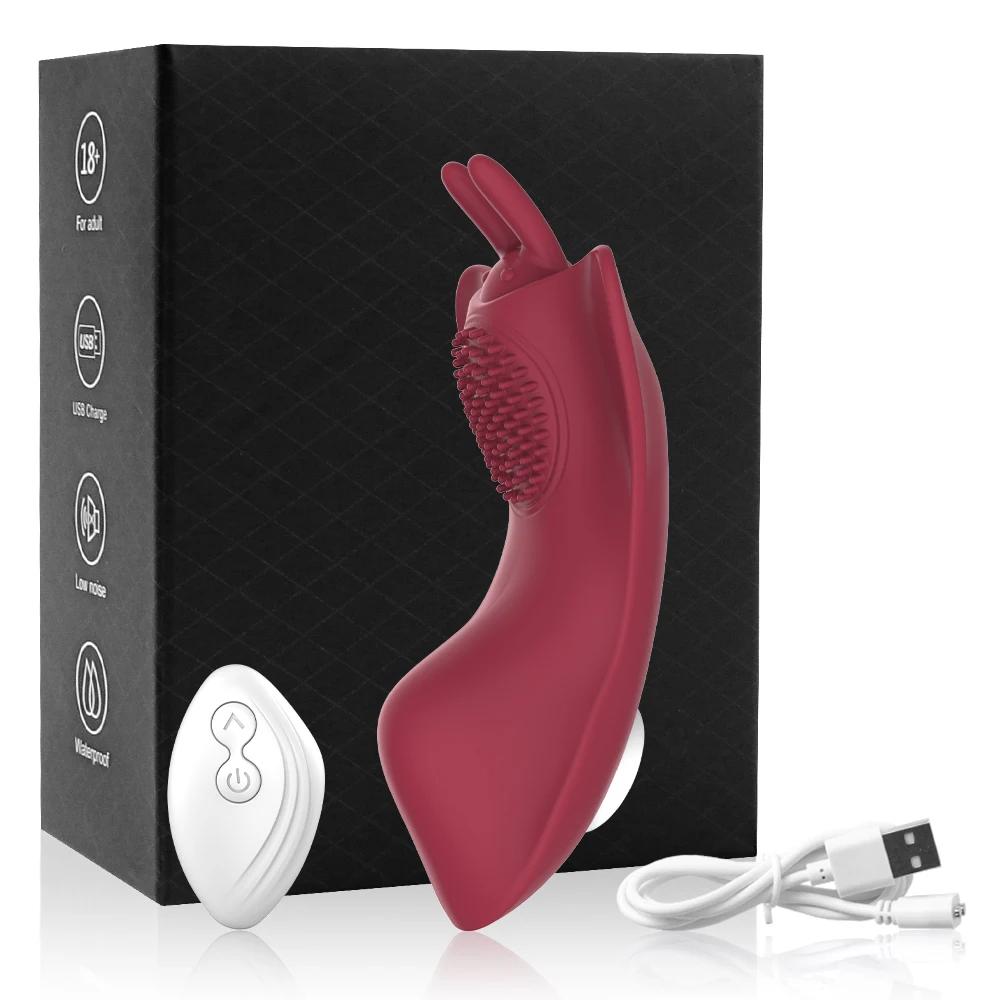 Butterfly Wearable Vibrator Panties for Women Clitoral Stimulator Massage Double Vibrating Erotic Sex Toys Wireless APP Remote