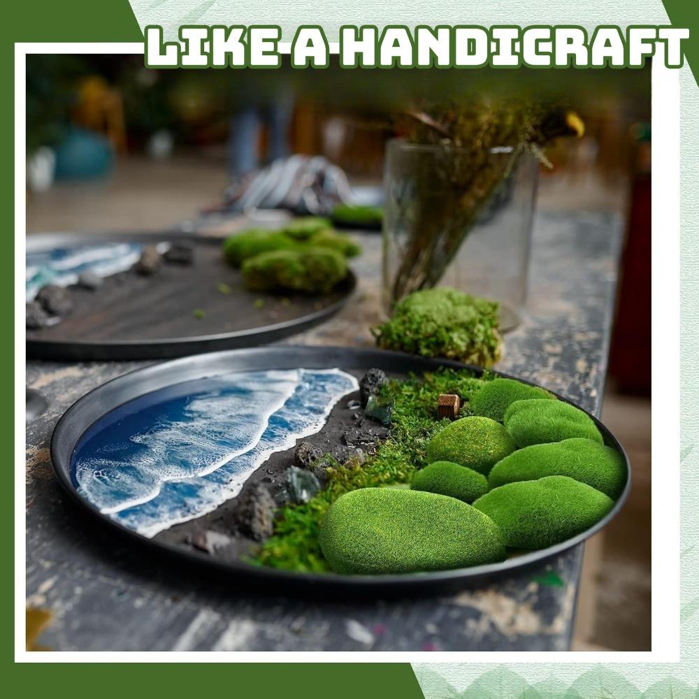 10PCS Simulation Moss Stone Fake Green Plant for Home Garden Flower Pot DIY Micro Landscape Decors Artificial Green Moss Balls