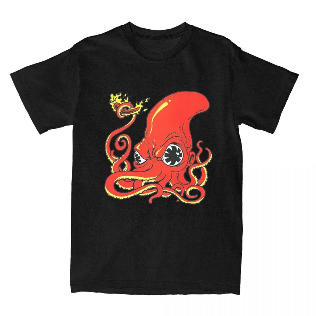 Men  Octopus Shirt Apparel RHCP Positive Mental Octopus  T-shirt Clothes Vintage Tee Shirt