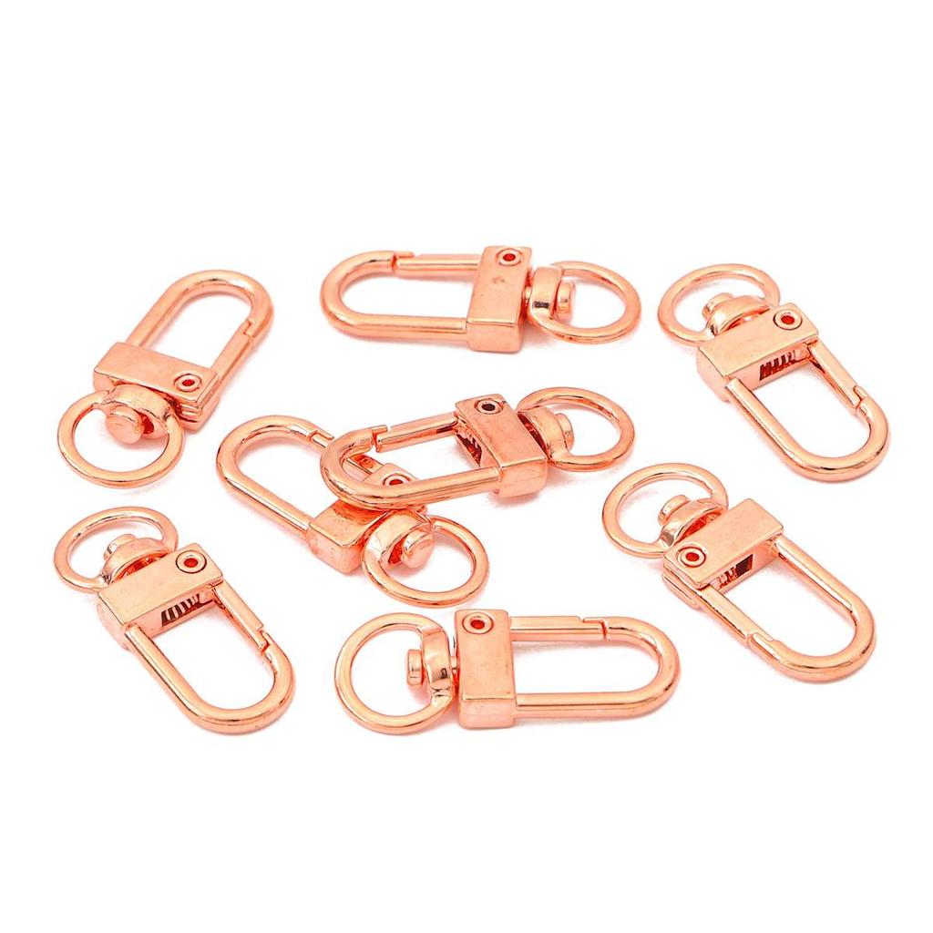 5 Stück Metall-Karabinerverschluss-Verbindungsschlüsselringe für Taschengürtel-Hundeketten DIY-Schmuckherstellung