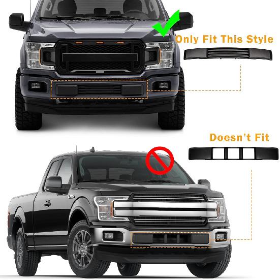 Front Bumper License Plate Brackets Holder Mounting For 2018   Ford F-150 Replacement For JL3Z17A385AA FO1068180 (May Not Fully Fit Your Model. See