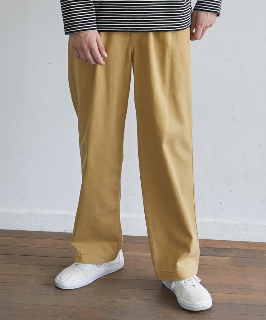 STREET STANDARD Cotton Tapered Easy Pants