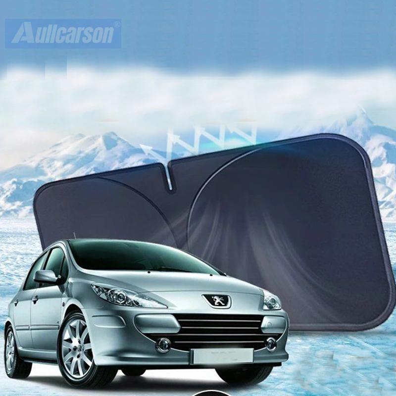 

For Peugeot 307 Car Windshield Sun Shade Blocks Reflector Window Visor Shield Cover Foldable Parasol 1 Piece