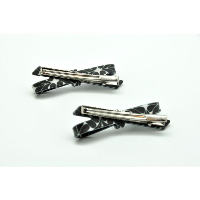 Pince pélican noeud fleur 2 pièces