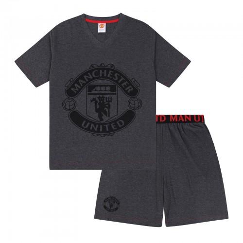 Manchester United FC Mens Crest Short Pyjama Set
