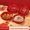 ZISIZ Housewarming Square Stainless Steel Fruit Plate Set