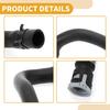 HVAC Heater Hose No.BV6118K579FD Engine Radiator Coolant Water Hose Pipe for Ford Focus III 2010-2023 Rubber Black Good Sealing