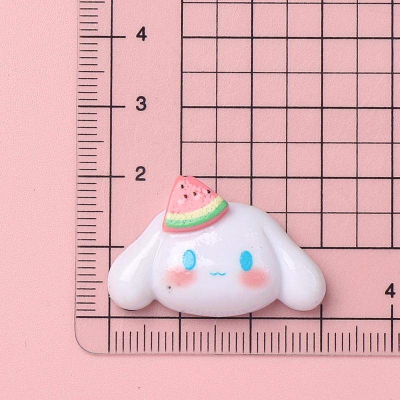10 Pcs New Kawaii Cartoon Kitten, Puppy, Rabbit Resin Flat Back Scrapbook Figurine Diy Bow Decor Accessories Crafts A9