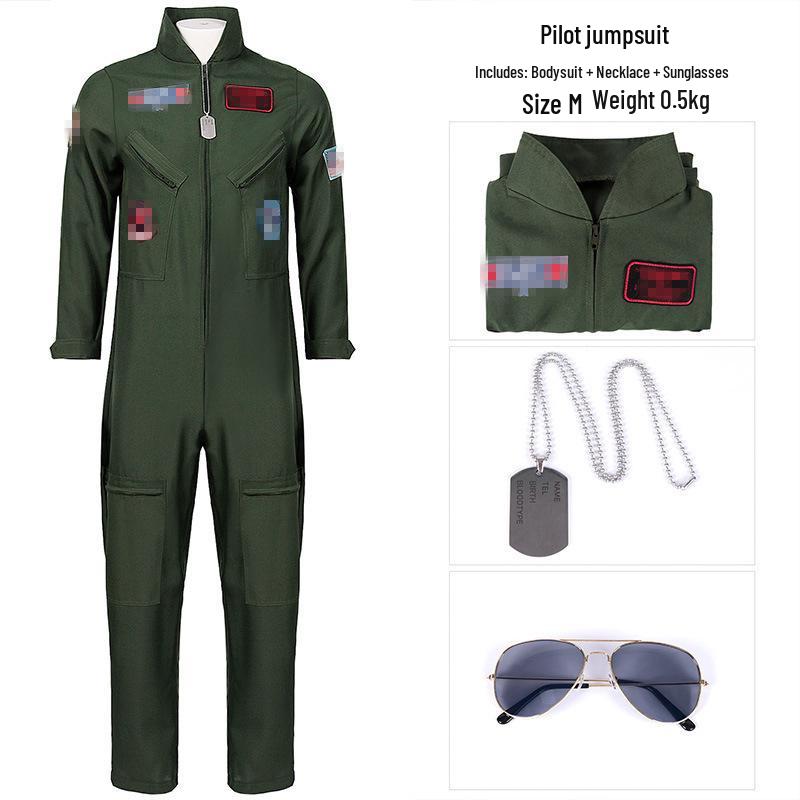 

2025 Big Man Ambitious High-Flying Pilot Cosplay Suit 120